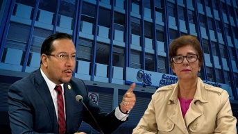 Hernán Ulloa y Gina Aguilar, quienes empezaron como suplentes y terminaron como presidentes del Cpccs. (Composición Ecuavisa)