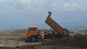 Imagen de una de las escombreras del Municipio de Quito. (Cortesía del Municipio)