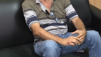 Imagen de un taxista que fue salvado de ser secuestrado en Durán. (Televistazo)