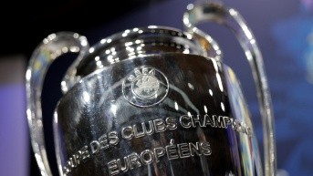 Una imagen del trofeo de la Champions League. (AFP)