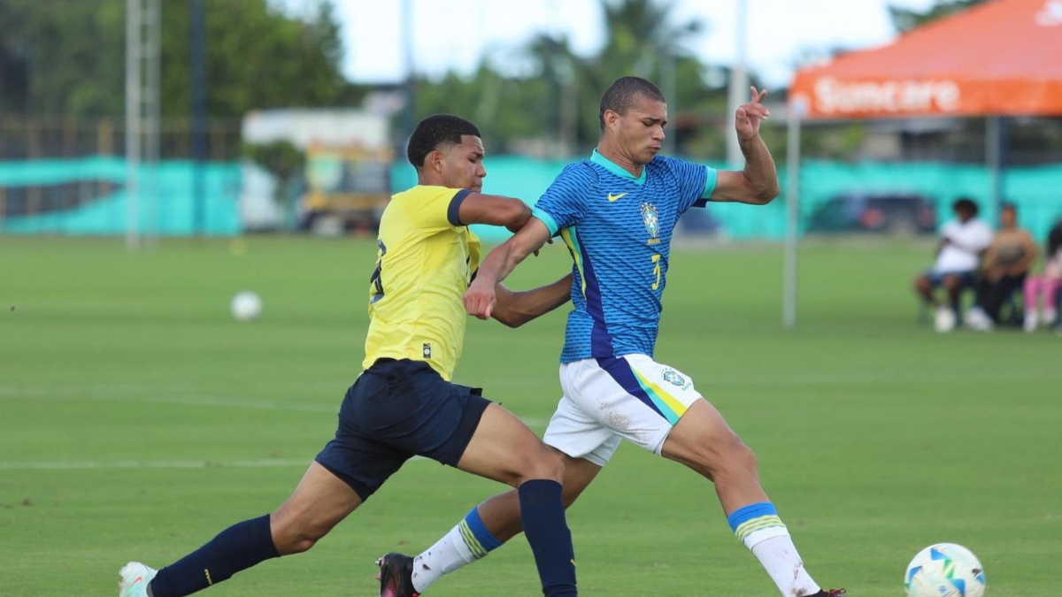 Ecuador cayó 2-1 contra Brasil. (FEF)