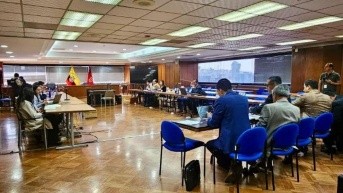 Audiencia de vinculación en el caso Pantalla en octubre de 2024. (Fiscalía)