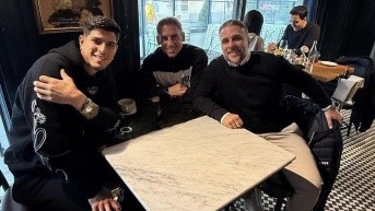 Piero Hincapié y Sebastián Beccacece reunidos en Alemania. (Redes sociales)