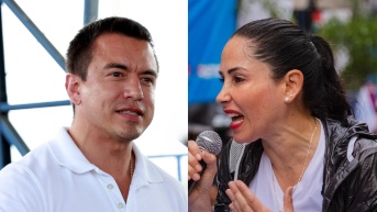Daniel Noboa y Luisa González disputarán la segunda vuelta 2025 (Composición)