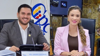 Andrés Fantoni y Nicole Bonifaz, presidente y consejera del Cpccs, respectivamente. (Flickr Cpccs)