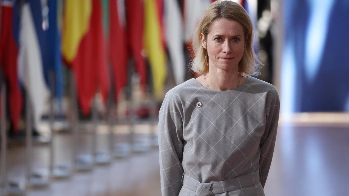 Fotografía de archivo del 6 de marzo de 2025 de la vicepresidenta de la Comisión Europea y alta representante de la Unión Europea para Asuntos Exteriores y Política de Seguridad, Kaja Kallas, llegando a una reunión del Consejo Europeo en Bruselas (Bélgica). (CHRISTOPHE PETIT TESSON / EFE)