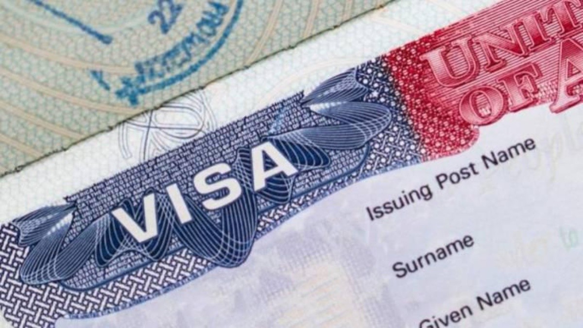 Fotografía de una visa americana. (Internet.)