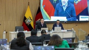 La sesión del Concejo Metropolitano. (Cortesía de Quito Informa)