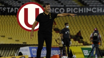 Fabián Bustos, DT de Universitario de Deportes peruano. (Ecuavisa)