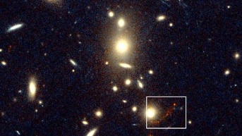 Fotografía de la galaxia jades gs z14 0. (Internet)