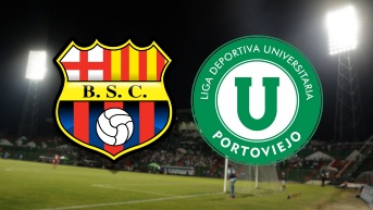 Barcelona SC vs. Liga de Portoviejo en la Noche Amarilla. (Ecuavisa)