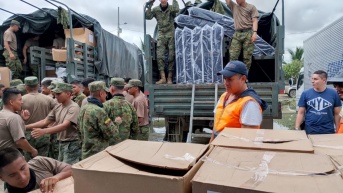 Por el momento, la SNGR se mantiene la alerta por el desbordamiento de diez ríos. (SNGR)