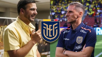 Antonio Álvarez y Sebastián Beccacece. (Ecuavisa)