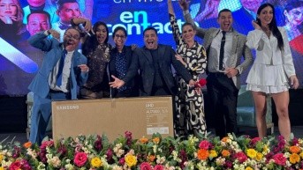 Elenco de En Contacto en la masterclass de Guayaquil. (Ecuavisa)