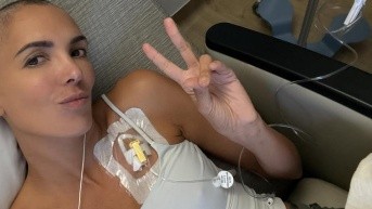 La Flaca Guerrero luego de su segunda quimioterapia. (RRSS)