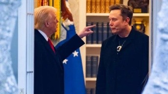 Presidente Donald Trump y Elon Musk. (EFE)