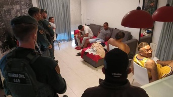 Imagen de Willian Alcívar Bautista, cabecilla principal de Los Tiguerones, el día que fue detenido en España, el 23 de octubre de 2024. (Archivo/Policía/Guardia Civil)