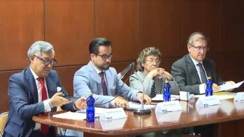 Miembros de la comisión cívica que será veedora en el concurso de Fiscal General. (Foto: Televistazo)