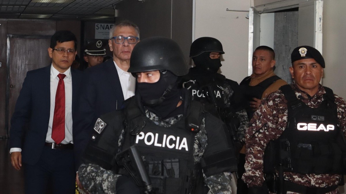 Quito, viernes 6 de junio del 2025. Audiencia de Juzgamiento del Caso caso Reconstrucción de Manabí. (API)