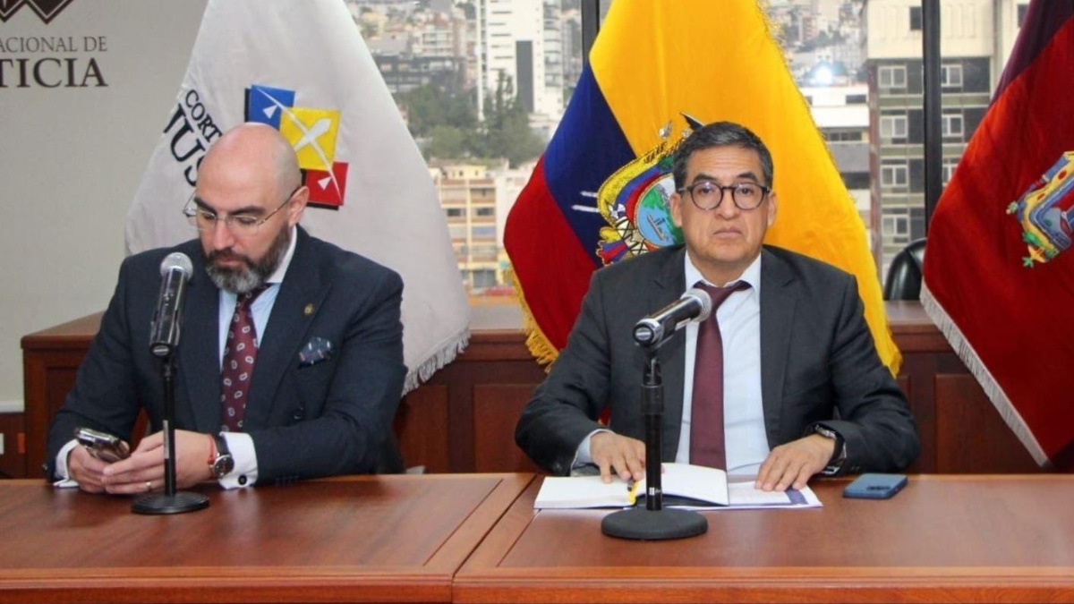 A la izquierda, Mario Godoy y a la derecha, José Suing. (Corte Nacional de Justicia)