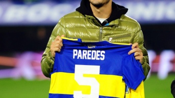 Foto archivo del Instagram oficial de Leandro Paredes con la remera de Boca Juniors (Foto de @leoparedes20 - Instagram)