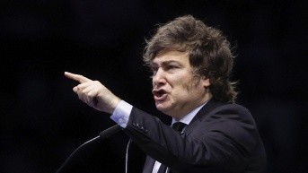 Fotografía del 8 de junio de 2025 del presidente de Argentina, Javier Milei. (SERGIO PEREZ / (EPA) EFE)