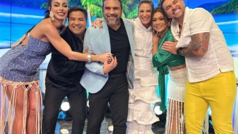 Diego Spotorno junto al resto de panelistas de En Contacto. (Ecuavisa)
