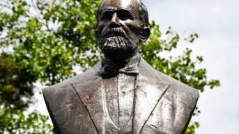 Una de las figuras vandalizadas en Quito. (Cortesía del Municipio de Quito)