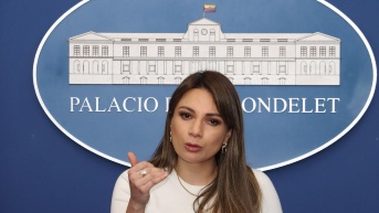 Quito, lunes 7 de julio del 2025. La vocera de la Presidencia de la República, Carolina Jaramillo. (API)