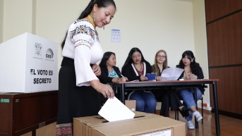 21 abril de 2024. La jornada de votación referéndum y consulta popular nacional. (Cortesía del CNE (archivo))