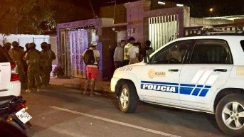 Escena donde se produjo la muerte violenta. (Fiscalía)