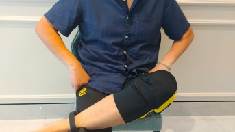 Imagen de Aquiles Álvarez, alcalde de Guayaquil, con un grillete electrónico. (Cortesía)