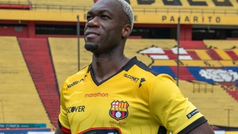 Felipe Caicedo, jugador de Barcelona SC. (ARCHIVO)