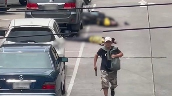 Seis muertos en un tiroteo en un popular mercado de Bangkok. (Redes Sociales)