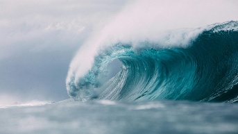 Imagen referencial de un tsunami (Foto de Matt Paul Catalano<br />​​​)