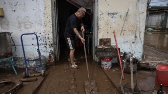 Inundaciones en Pekín, China. (EFE)