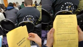 Joven copia en examen (Internet)