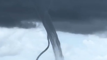 Tromba marina que se formó en el delta del Río Po, en el Véneto. (RRSS)