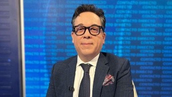 Imagen de Roberto Romero von Buchwald, superintendente de Bancos, en el set de Contacto Directo el jueves 7 de agosto del 2025. (Televistazo)