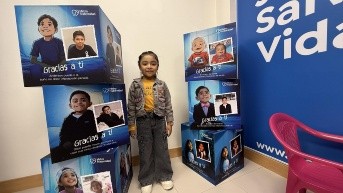 Pauleth, niña beneficiaria (Archivo)