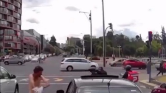 Limpiaparabrisas en norte de Quito (Redes Sociales)