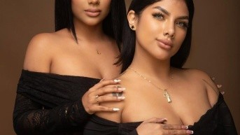 Abigail Lalama (i) y su hermana Génesis Lalama Onofre. (RRSS)