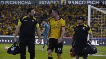 Octavio Rivero lleva varias fechas lesionad en Barcelona SC. (API)