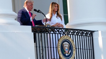 Fotografía del presidente de Estados Unidos, Donald Trump, y la primera dama, Melania Trump. (EFE)