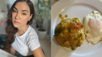 Sasha Grey ha demostrado conocimiento en la preparación de varios platillos ecuatorianos como el bolón. (RRSS)