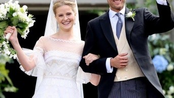 María Carolina de Liechtenstein y su ahora esposo, Leopoldo Maduro Vollmer. (RRSS)