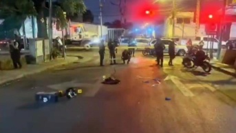 Foto de la escena del enfrentamiento de un policía y dos delincuentes en el norte de Guayaquil. (Cortesía Policía Nacional)