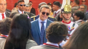 El acto oficial de inauguración se cumplió en el colegio Juan Montalvo, en Quito. (Ecuavisa)