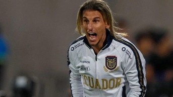 Sebastián Beccacece, director técnico de Ecuador. (FEF)