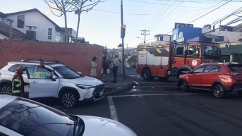 La zona en donde se produjo el siniestro de tránsito, este 4 de septiembre. (Cortesía del CBQ)